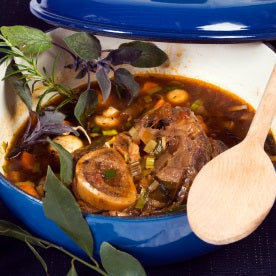 Grass fed beef osso buco (shin on the bone) (frozen)