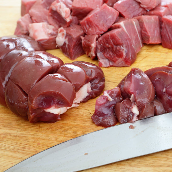 Grass Fed Beef kidney sliced (quick frozen, un-aged)
