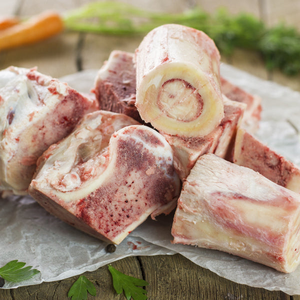 Quick frozen un-aged grass fed beef bone pack