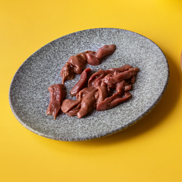 Grass Fed Beef ox liver Bite Sized Strips (quick frozen, un-aged)