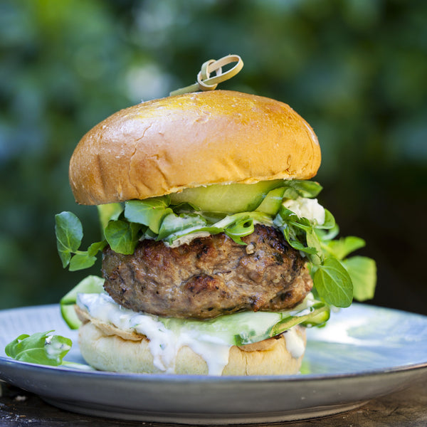 Just Lamb Un-aged grass fed lamb burgers, (100% meat, grain free, additive free, salt-free, quick frozen, un-aged)