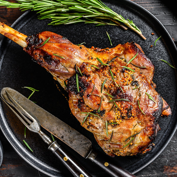Grass fed lamb leg on the bone (frozen)