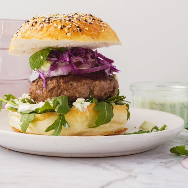 Grass fed Lamb Burgers  (grain free,  no rusk, 97% lamb, quick frozen, un-aged)