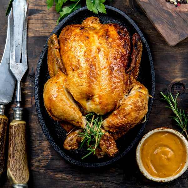 Free Range Chicken Whole Medium (min weight 1.4kg)  (un-aged, quick frozen, oven-ready)