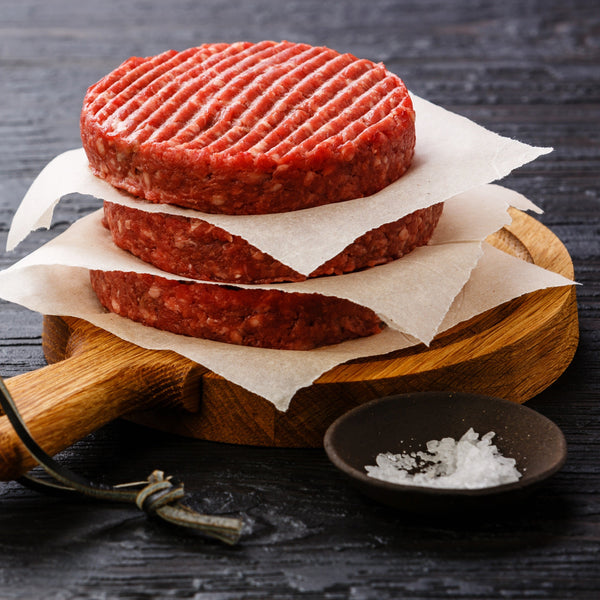 Paleo Beef Burgers, (Un-aged Grass Fed  Beef, Beef Heart, Minced Beef Kidney mix- gluten free)