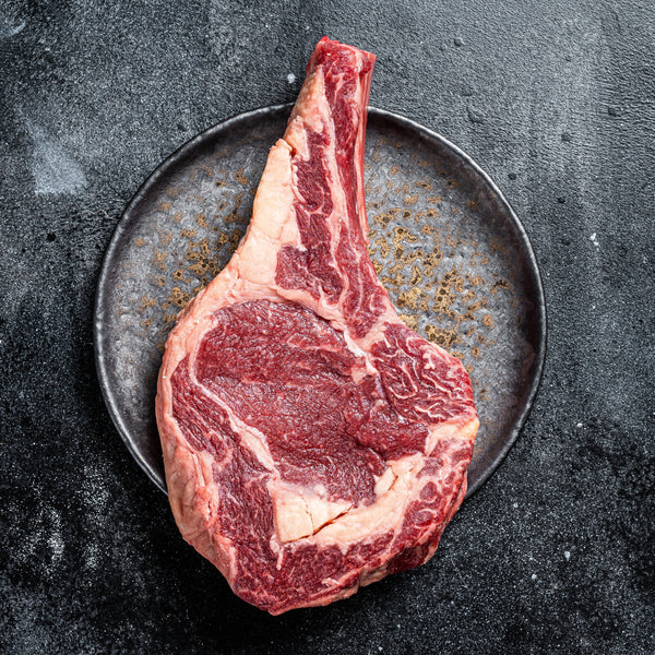 Grass-fed Irish Moiled Beef Rib-Eye Sharing Steak (on the bone) (Frozen)