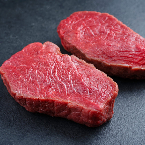 Grass fed beef salmon cut steak (quick frozen, un-aged)