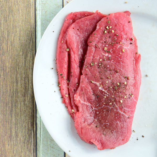 Grass fed Beef minute steak (quick frozen, un-aged)