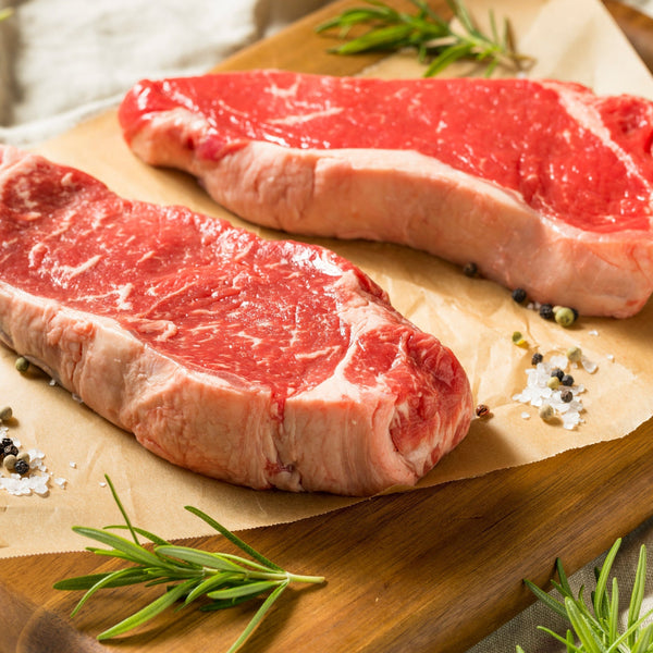 Thick cut Grass Fed Beef sirloin sharing steak (quick frozen, un-aged, serves 2-3)