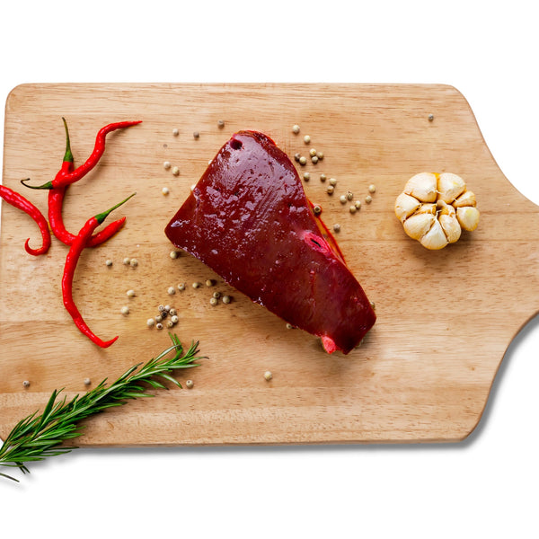 Grass Fed Beef ox heart sliced (un-aged, quick frozen)