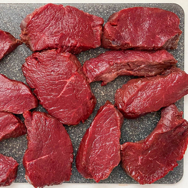 Wild Venison everyday steak (quick frozen, un-aged)