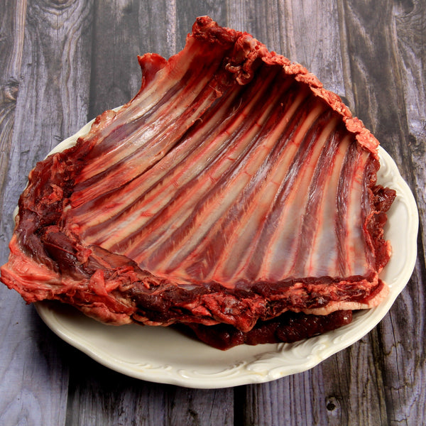 Quick frozen un-aged wild venison ribs