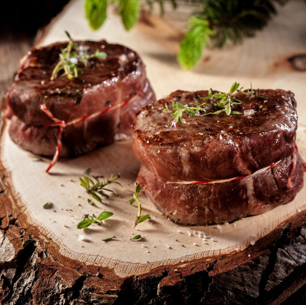 Wild Venison saddle steak (quick frozen, un-aged)